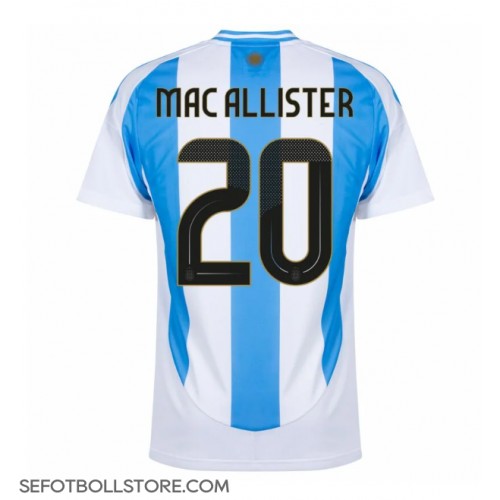 Argentina Alexis Mac Allister #20 Replika Hemmatröja Copa America 2024 Kortärmad